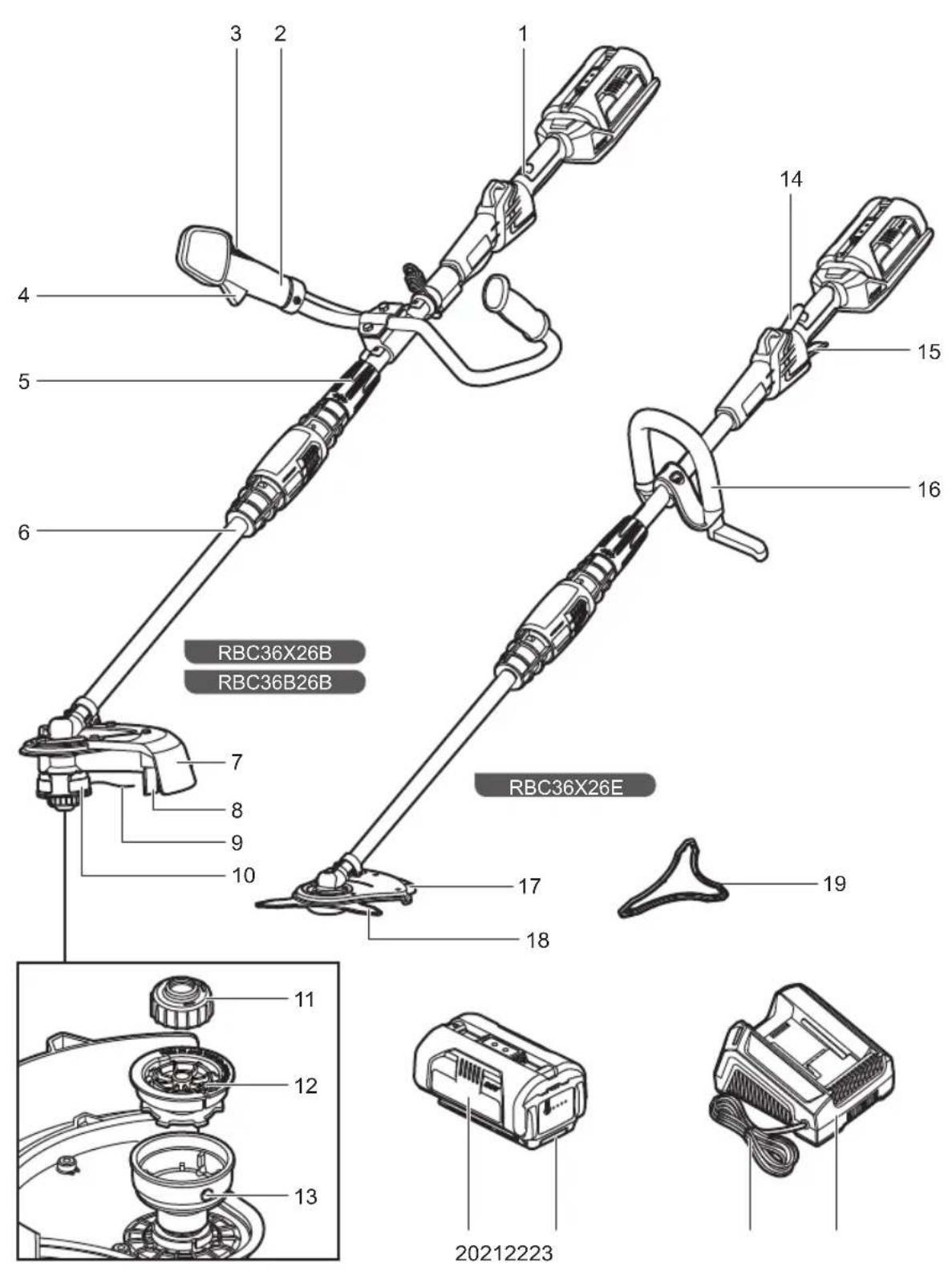 RYOBI Max Power RBC36B26B - OBOZNÁMTE SA S VAŠÍM PRODUKTOM - 20