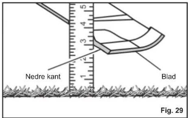 RYOBI RM480E - For å justere front mot bakside: - 1
