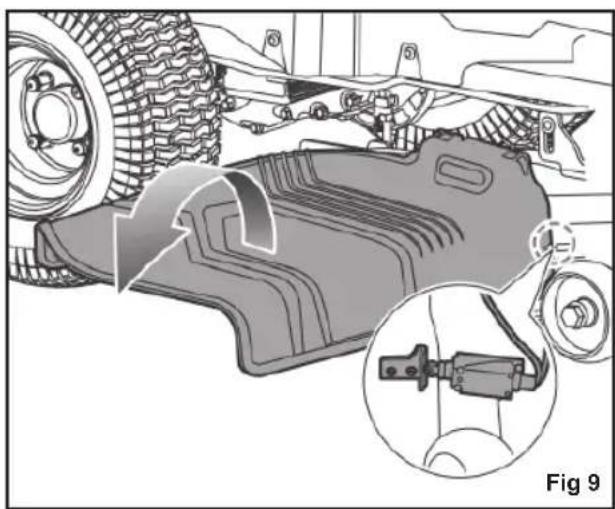 RYOBI RM480E - CHECKING THE SIDE DISCHARGE CHUTE SAFETY INTERLOCK SYSTEM - 1