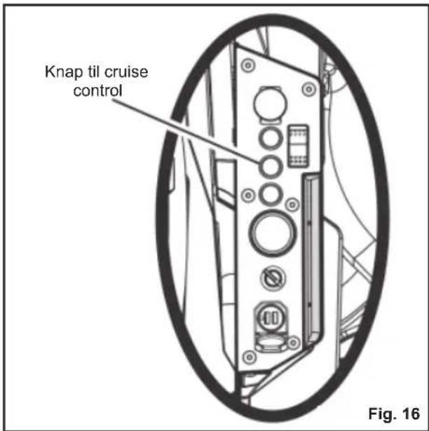 RYOBI RM480E - Sådan frigøres cruise control: - 1