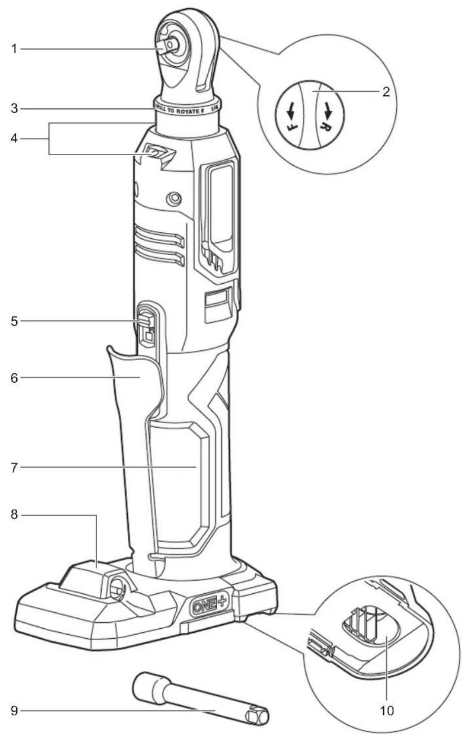 RYOBI One+ R18RW2 - PPO2OXH - 7