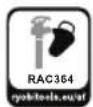 RYOBI One+ OBV18 - SYMBOLS ON THE PRODUCT - 8