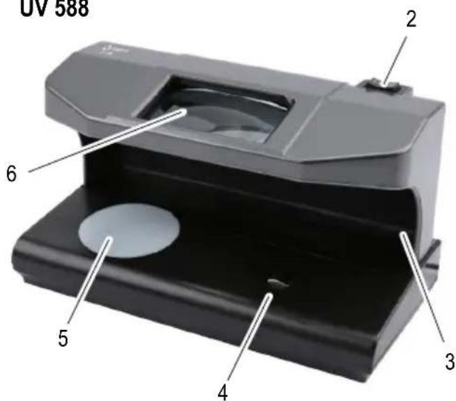 OLYMPIA UV 587 - Bedienelemente - 2