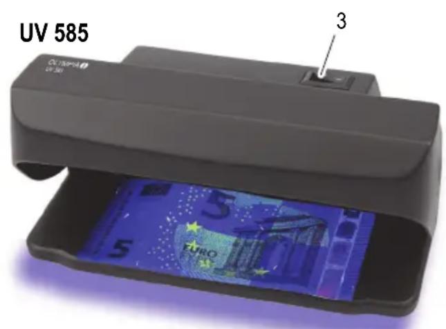 OLYMPIA UV 589 - Bedienelemente - 2