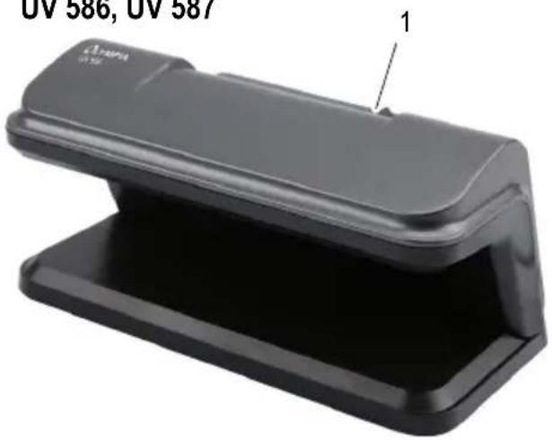 OLYMPIA UV 586 - Bedienelemente - 1