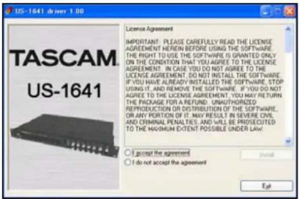 TASCAM US1641 - Installation des pilotes - 4