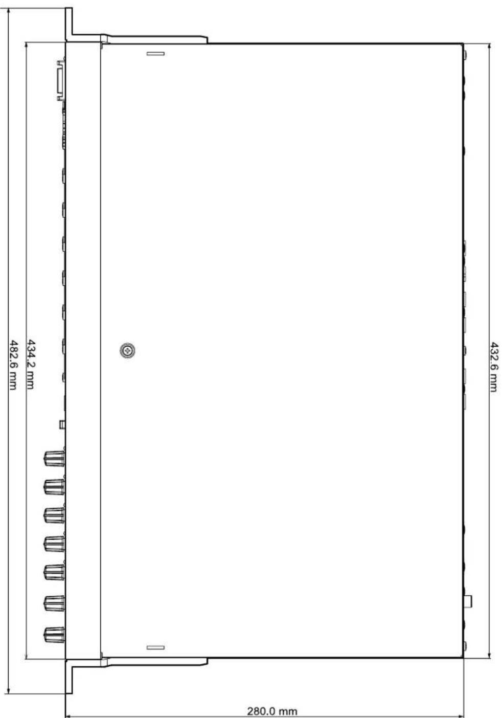 TASCAM US1641 - Dimensions - 1