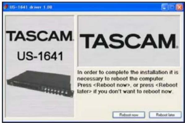 TASCAM US1641 - Installation des pilotes - 8