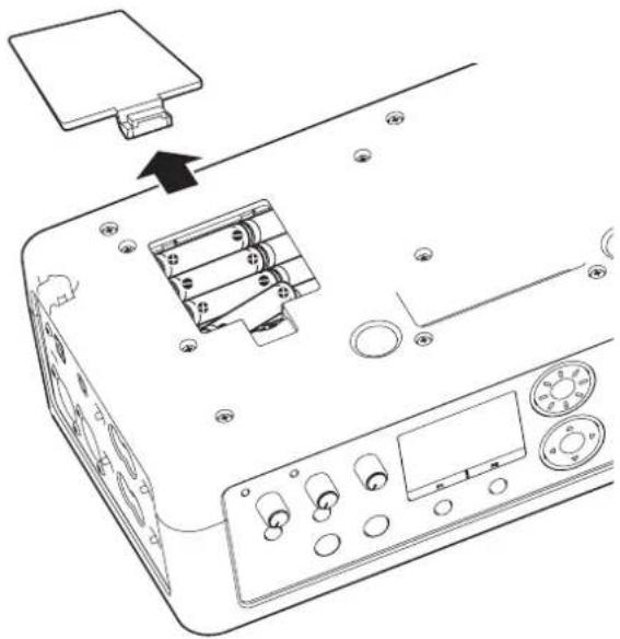 TASCAM BB1000CD - Installation des piles - 1