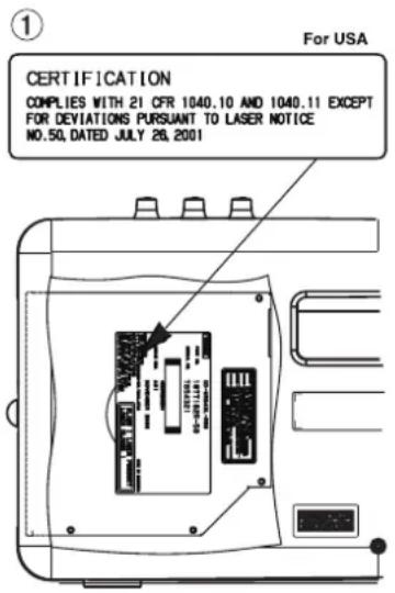 TASCAM BB1000CD - ■ PRÉCAUTIONS CONCERNANT LE RAYONNEMENT LASER - 1