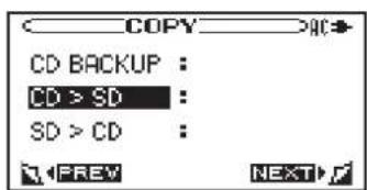 TASCAM BB1000CD - Copie de pistes de CD sur une carte SD (BB-1000CD uniquement) - 7
