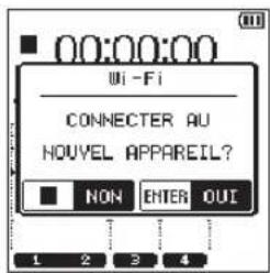 TASCAM DR44WLB - ■onnexion du DR-44WL à un smartphone ou tablette par Wi-Fi (après la première fois) - 1