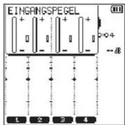 TASCAM DR44WLB - Den Eingangspegel anpassen - 1