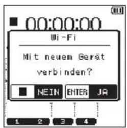 TASCAM DR44WLB - ■ Die WLAN-Verbindung mit Ihrem Smartphone herstellen (erstmaliger Verbindungsaufbau) - 1