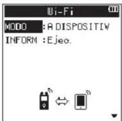 Wi-Fi MODE : A DISPOSITIV INFORM : Ejec.