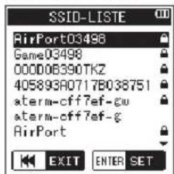 TASCAM DR44WLB - ■ Die Verbindung mit dem vorhandenen Router herstellen - 2