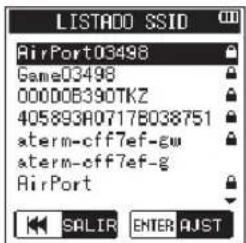 LISTADO SSID AirPort03498 Game03498 00000B390TKZ 405893A07178038751 aterm-cff7ef-gw aterm-cff7ef-g AirPort SALIR ENTER AJST