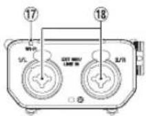 TASCAM DR44WLB - Names and Functions of Parts - 2