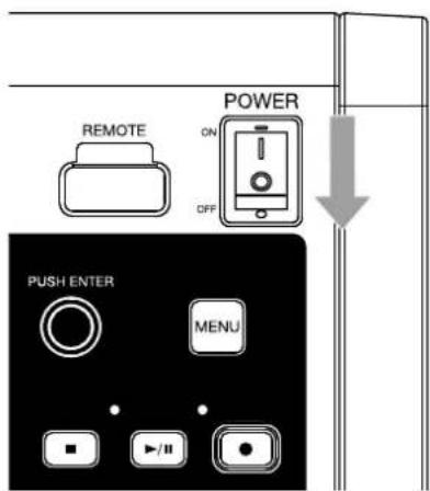 ZOOM LiveTrak L20R - Mise sous tension - 3