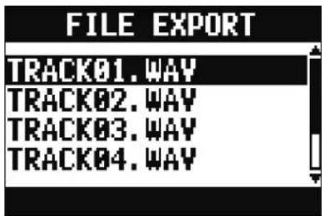 ZOOM LiveTrak L20R - Exportation de fichiers audio sur des clés USB - 3
