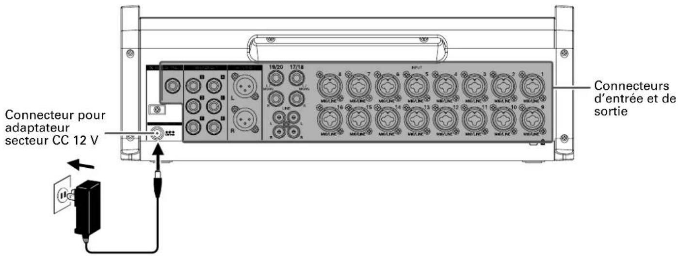 ZOOM LiveTrak L20R - Mise sous tension - 2
