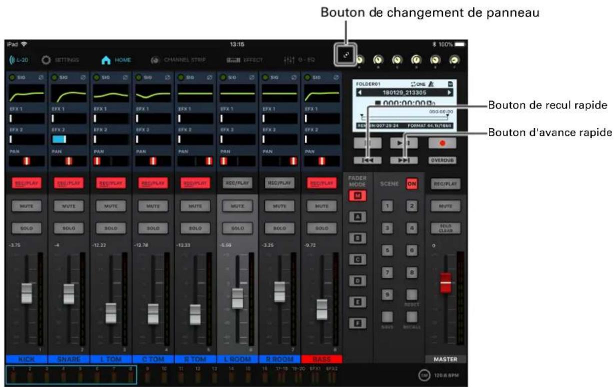 ZOOM LiveTrak L20R - Déplacement selon l'ordre des marqueurs - 1