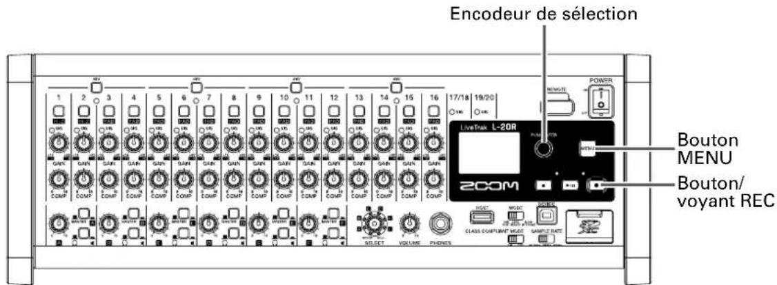 ZOOM LiveTrak L20R - Lancement automatique de l'enregistrement - 1
