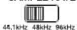 ZOOM LiveTrak L20R - Changement de la fréquence d'échantillonnage - 1