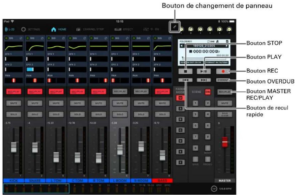 ZOOM LiveTrak L20R - Mixage dans la piste master - 1