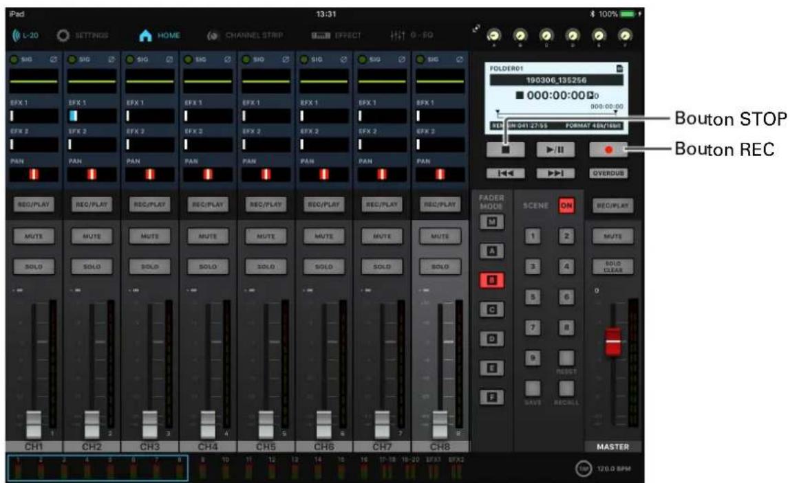 ZOOM LiveTrak L20R - Lancement automatique de l'enregistrement - 2
