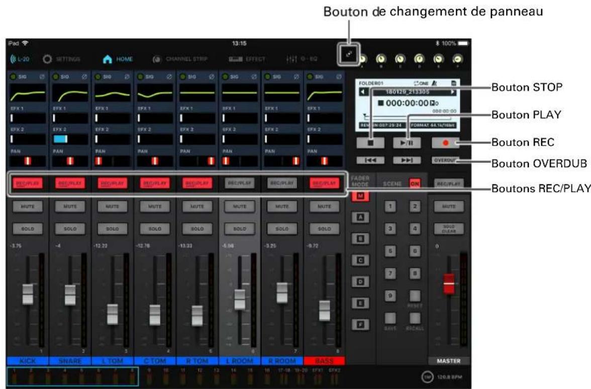ZOOM LiveTrak L20R - Enregistrement - 1