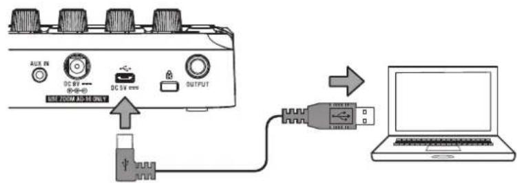 ZOOM A1X Four - Mise à jour du firmware - 1
