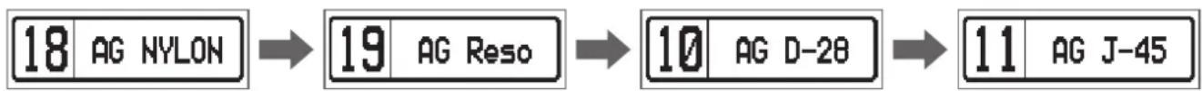 ZOOM A1X Four - Avec BANK HOLD sur ON - 1