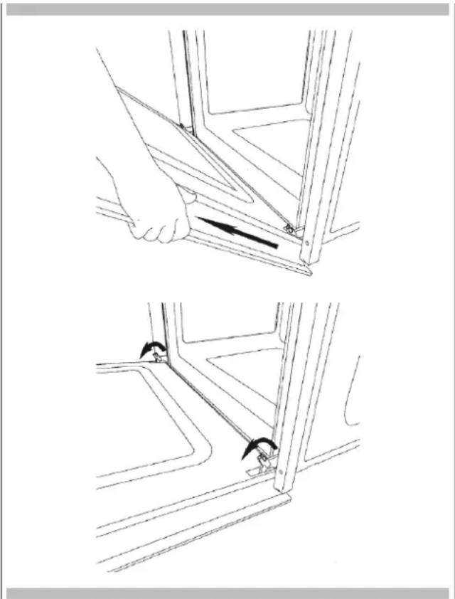 Fulgor Milano FCOS 6215 TEM X - Removing the standard oven door - 1