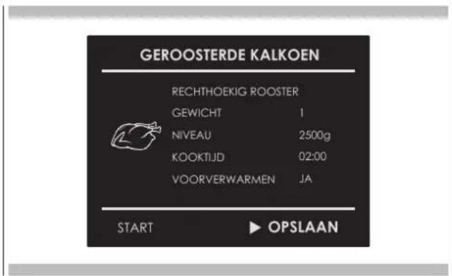 Fulgor Milano FCOS 6215 TEM X - Een persoonlijk recept opslaan: - 3