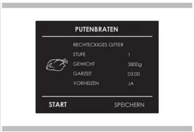 Fulgor Milano FCOS 6215 TEM X - Ein vorhandenes Rezept auswahlen: - 1