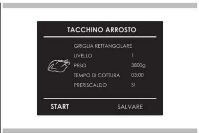 Fulgor Milano FCOS 6215 TEM X - Selezionare una ricetta già impostata: - 1