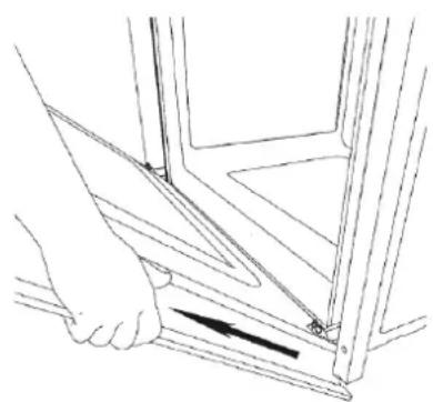 Fulgor Milano FCOS 6215 TEM X - Extracción de la puerta del horno estandar - 1