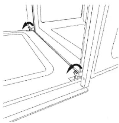 Fulgor Milano FCOS 6215 TEM X - Retirer la porte standard du four - 2