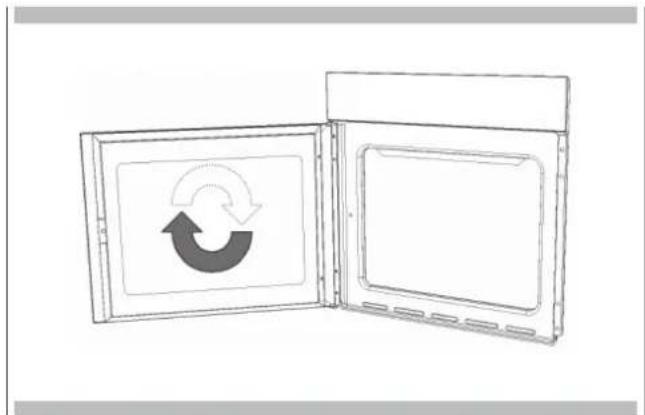 Fulgor Milano FCOS 6215 TEM X - De schuivende ovendeur verwijderen - 3