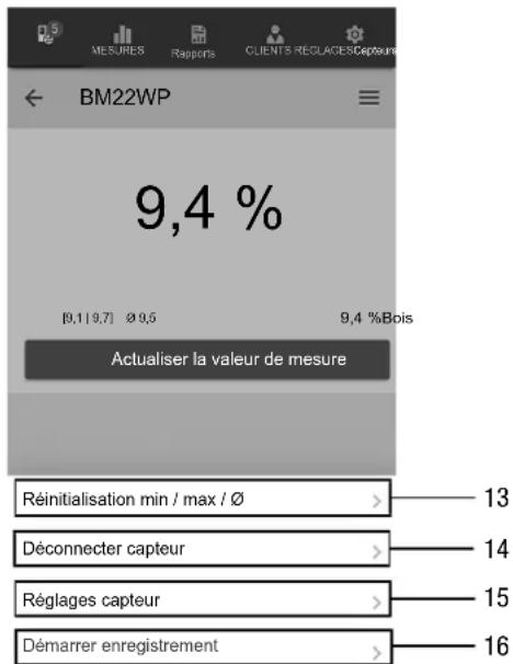 TROTEC BM22WP - Paramétrages de la mesure - 1