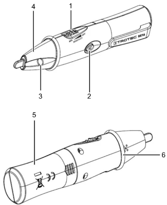 TROTEC BE16 - Description de l'appareil - 1
