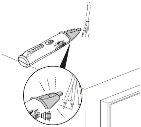TROTEC BE16 - Détection d'une tension alternative (AC) - 1