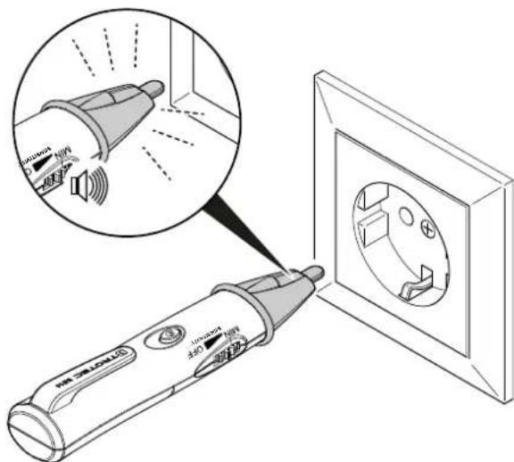 TROTEC BE16 - Test fonctionnel de l'appareil avant la mesure - 1