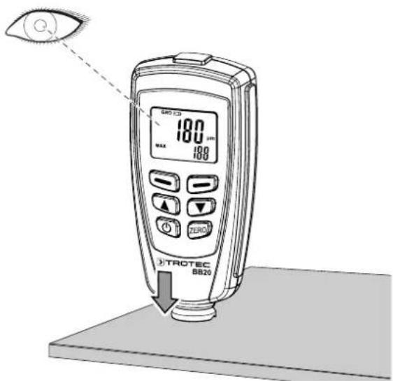 TROTEC BB20 - Exécution de la mesure - 1