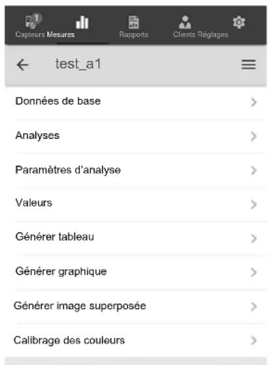 TROTEC BB30 - Sous-menu MESURES - 1