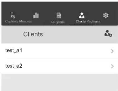 TROTEC BB30 - Sous-menu CLIENTS - 1