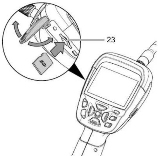 TROTEC BO26 - Insertion de la carte SD - 1