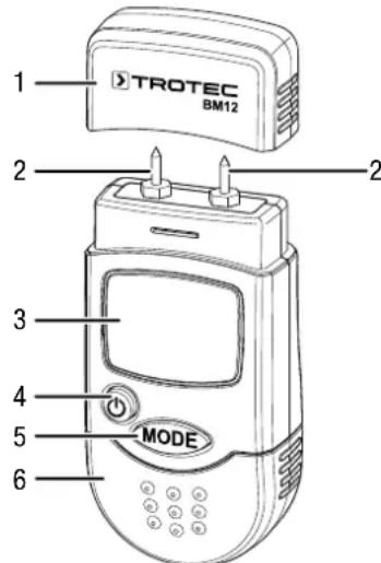 TROTEC BM12 - Représentation de l'appareil - 1