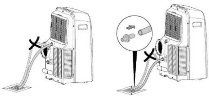 TROTEC PAC 3000 X - Raccordement du tuyau d'évacuation de l'eau de condensation - 4